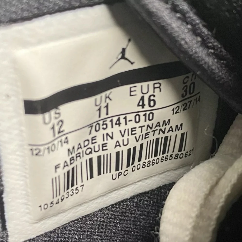 Jordan Illusion Off Court Mems Sport  Shoes, 705141 010 Sizes 12 Black White‎